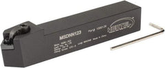 Hertel - MSDN, Neutral Cut, 0° Lead Angle, 3/4" Shank Height x 3/4" Shank Width, Negative Rake Indexable Turning Toolholder - 4-1/2" OAL, SN..32. Insert Compatibility, Series Multi-Option - USA Tool & Supply