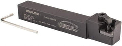 Hertel - MTAN, Left Hand Cut, 3° Lead Angle, 5/8" Shank Height x 5/8" Shank Width, Negative Rake Indexable Turning Toolholder - 4-1/2" OAL, TN..33. Insert Compatibility, Series Multi-Option - USA Tool & Supply