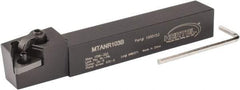 Hertel - MTAN, Right Hand Cut, 3° Lead Angle, 5/8" Shank Height x 5/8" Shank Width, Negative Rake Indexable Turning Toolholder - 4-1/2" OAL, TN..33. Insert Compatibility, Series Multi-Option - USA Tool & Supply