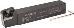 Hertel - MTAN, Right Hand Cut, 3° Lead Angle, 1" Shank Height x 1" Shank Width, Negative Rake Indexable Turning Toolholder - 6" OAL, TN..43. Insert Compatibility, Series Multi-Option - USA Tool & Supply
