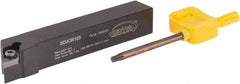 Hertel - SDJC, Right Hand Cut, 3° Lead Angle, 5/8" Shank Height x 5/8" Shank Width, Neutral Rake Indexable Turning Toolholder - 4" OAL, DC..32.5. Insert Compatibility, Series Screw-Type - USA Tool & Supply