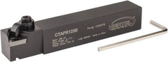Hertel - CTAP, Right Hand Cut, 3° Lead Angle, 3/4" Shank Height x 3/4" Shank Width, Neutral Rake Indexable Turning Toolholder - 4-1/2" OAL, TP..32. Insert Compatibility, Series Clamp Type - USA Tool & Supply