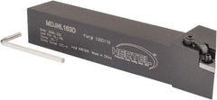 Hertel - MDJN, Left Hand Cut, 3° Lead Angle, 1" Shank Height x 1" Shank Width, Negative Rake Indexable Turning Toolholder - 6" OAL, DN..33. Insert Compatibility, Series Multi-Option - USA Tool & Supply
