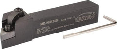 Hertel - MDJN, Right Hand Cut, 3° Lead Angle, 3/4" Shank Height x 3/4" Shank Width, Negative Rake Indexable Turning Toolholder - 4-1/2" OAL, DN..43. Insert Compatibility, Series Multi-Option - USA Tool & Supply