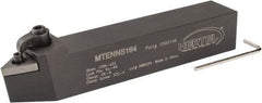 Hertel - MTEN, Neutral Cut, 0° Lead Angle, 1" Shank Height x 1" Shank Width, Negative Rake Indexable Turning Toolholder - 6" OAL, TN..43. Insert Compatibility, Series Multi-Option - USA Tool & Supply
