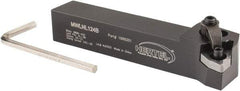 Hertel - MWLN, Left Hand Cut, 5° Lead Angle, 3/4" Shank Height x 3/4" Shank Width, Negative Rake Indexable Turning Toolholder - 4-1/2" OAL, WN..43. Insert Compatibility, Series Multi-Option - USA Tool & Supply