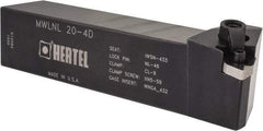 Hertel - MWLN, Left Hand Cut, 5° Lead Angle, 1-1/4" Shank Height x 1-1/4" Shank Width, Negative Rake Indexable Turning Toolholder - 6" OAL, WN..43. Insert Compatibility, Series Multi-Option - USA Tool & Supply