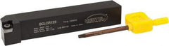 Hertel - SCLC, Right Hand Cut, 5° Lead Angle, 3/4" Shank Height x 3/4" Shank Width, Neutral Rake Indexable Turning Toolholder - 4-1/2" OAL, CC..32.5. Insert Compatibility, Series Screw-Type - USA Tool & Supply