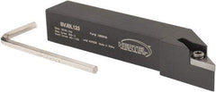 Hertel - SVJB, Left Hand Cut, 3° Lead Angle, 3/4" Shank Height x 3/4" Shank Width, Neutral Rake Indexable Turning Toolholder - 4-1/2" OAL, VB..33. Insert Compatibility, Series Screw-Type - USA Tool & Supply