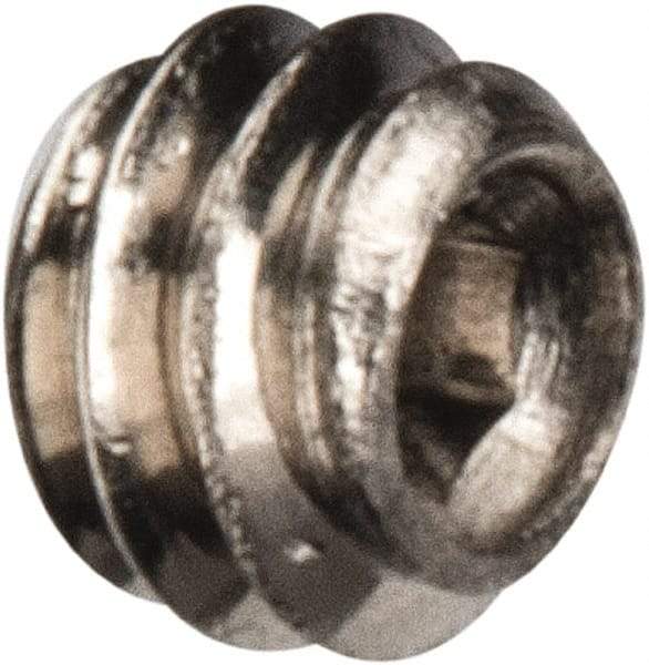 Value Collection - #2-56 UNC, 1/16" OAL, Cup Point Set Screw - Grade 18-8 Stainless Steel, 0.035" Key - USA Tool & Supply