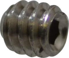 Value Collection - #2-56 UNC, 3/32" OAL, Cup Point Set Screw - Grade 18-8 Stainless Steel, 0.035" Key - USA Tool & Supply