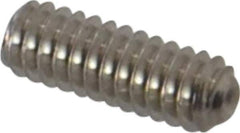 Value Collection - #2-56 UNC, 1/4" OAL, Cup Point Set Screw - Grade 18-8 Stainless Steel, 0.035" Key - USA Tool & Supply
