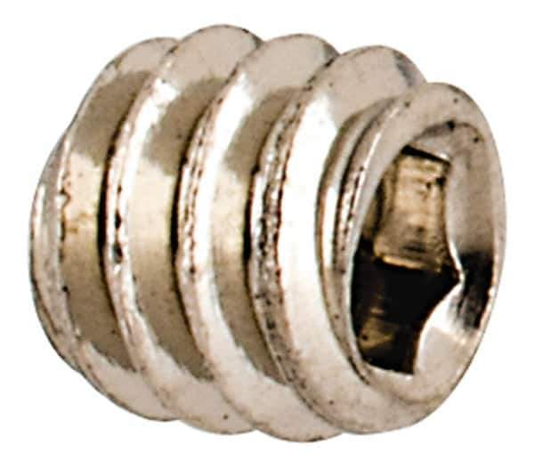 Value Collection - #3-48 UNC, 3/32" OAL, Cup Point Set Screw - Grade 18-8 Stainless Steel, 0.05" Key - USA Tool & Supply