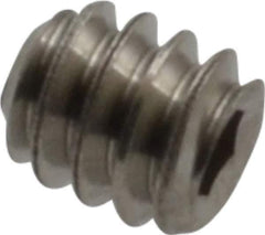 Value Collection - #4-40 UNC, 1/8" OAL, Cup Point Set Screw - Grade 18-8 Stainless Steel, 0.05" Key - USA Tool & Supply