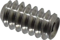 Value Collection - #6-32 UNC, 1/4" OAL, Cup Point Set Screw - Grade 18-8 Stainless Steel, 1/16" Key - USA Tool & Supply