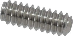 Value Collection - #6-32 UNC, 3/8" OAL, Cup Point Set Screw - Grade 18-8 Stainless Steel, 1/16" Key - USA Tool & Supply