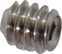 Value Collection - #0-80 UNF, 1/16" OAL, Cup Point Set Screw - Grade 18-8 Stainless Steel, 0.028" Key - USA Tool & Supply