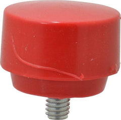 Proto - 1-1/2" Face Diam, Grade Medium, Red Hammer Tip/Face - Plastic - USA Tool & Supply