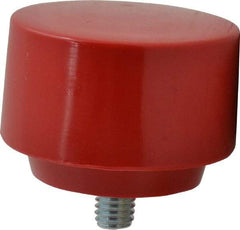 Proto - 2-1/2" Face Diam, Grade Medium, Red Hammer Tip/Face - Plastic - USA Tool & Supply