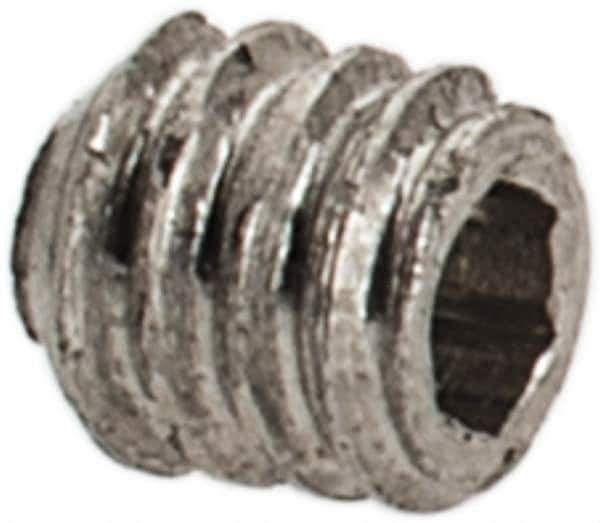 Value Collection - #1-72 UNF, 1/16" OAL, Cup Point Set Screw - Grade 18-8 Stainless Steel, 0.035" Key - USA Tool & Supply