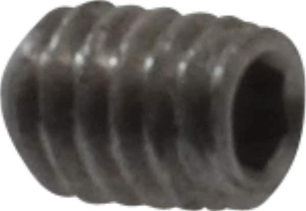 Value Collection - #1-72 UNF, 3/32" OAL, Cup Point Set Screw - Grade 18-8 Stainless Steel, 0.035" Key - USA Tool & Supply