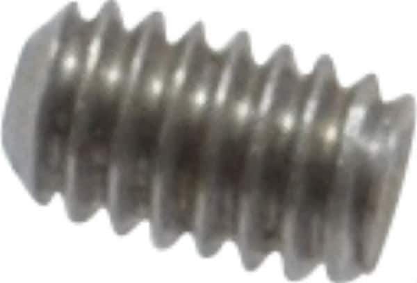 Value Collection - #1-72 UNF, 1/8" OAL, Cup Point Set Screw - Grade 18-8 Stainless Steel, 0.035" Key - USA Tool & Supply