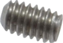 Value Collection - #1-72 UNF, 1/8" OAL, Cup Point Set Screw - Grade 18-8 Stainless Steel, 0.035" Key - USA Tool & Supply