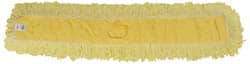 Rubbermaid - 48" Long x 5" Wide Yarn Blend Dust Mop Head - Envelope Connection, Yellow, Looped Head - USA Tool & Supply