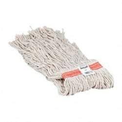 Rubbermaid - 1" Orange Head Band, X-Large Cotton Cut End Mop Head - 8 Ply, Side Loading Connection, Use for General Purpose - USA Tool & Supply