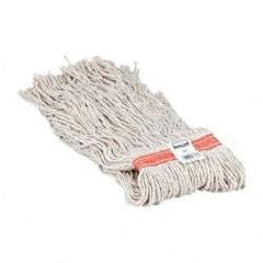 Rubbermaid - 1" Orange Head Band, X-Large Cotton Cut End Mop Head - 8 Ply, Side Loading Connection, Use for General Purpose - USA Tool & Supply