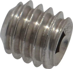 Value Collection - 5/16-18 UNC, 5/16" OAL, Cup Point Set Screw - Grade 18-8 Stainless Steel, 3/32" Key - USA Tool & Supply