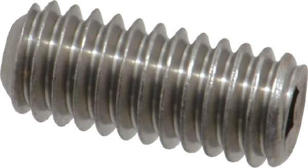 Value Collection - 5/16-18 UNC, 3/4" OAL, Cup Point Set Screw - Grade 18-8 Stainless Steel, 3/32" Key - USA Tool & Supply
