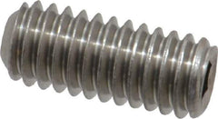 Value Collection - 5/16-18 UNC, 3/4" OAL, Cup Point Set Screw - Grade 18-8 Stainless Steel, 3/32" Key - USA Tool & Supply