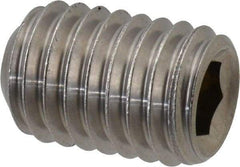 Value Collection - 1/2-13 UNC, 3/4" OAL, Cup Point Set Screw - Grade 18-8 Stainless Steel, 1/4" Key - USA Tool & Supply
