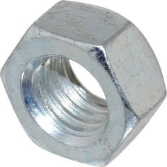 Value Collection - 5/8-11 UNC Grade C Hex Lock Nut with Distorted Thread - 15/16" Width Across Flats, 35/64" High, Cadmium Clear-Plated Finish - USA Tool & Supply