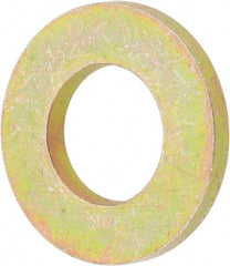 Value Collection - 5/16" Screw, Grade 8 Steel SAE Flat Washer - 11/32" ID x 11/16" OD, 1/16" Thick, Zinc Yellow Dichromate Finish - USA Tool & Supply