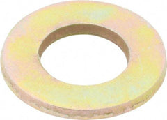 Value Collection - 1/2" Screw, Grade 8 Steel SAE Flat Washer - 17/32" ID x 1-1/16" OD, 3/32" Thick, Zinc Yellow Dichromate Finish - USA Tool & Supply