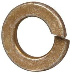 Value Collection - 3/8", 0.377" ID, 0.094" Thick Split Lock Washer - Grade 8 Steel, Zinc Yellow Dichromate Finish, 0.377" Min ID, 0.385" Max ID, 0.68" Max OD - USA Tool & Supply