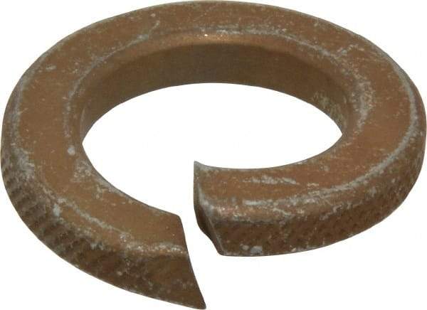 Value Collection - 7/8", 0.878" ID, 0.219" Thick Split Lock Washer - Grade 8 Steel, Zinc Yellow Dichromate Finish, 0.878" Min ID, 0.894" Max ID, 1.459" Max OD - USA Tool & Supply