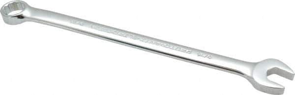 Proto - 9/16" 12 Point Combination Wrench - 15° Offset Angle, 8-5/8" OAL, Steel, Chrome Finish - USA Tool & Supply