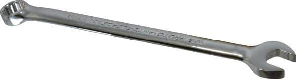 Proto - 11/16" 12 Point Combination Wrench - 15° Offset Angle, 10-1/8" OAL, Steel, Chrome Finish - USA Tool & Supply