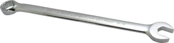 Proto - 13/16" 12 Point Offset Combination Wrench - 15° Offset Angle, 11-7/8" OAL, Steel, Chrome Finish - USA Tool & Supply