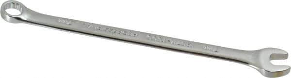 Proto - 7mm 12 Point Offset Combination Wrench - 15° Offset Angle, 4-1/8" OAL, Steel, Chrome Finish - USA Tool & Supply