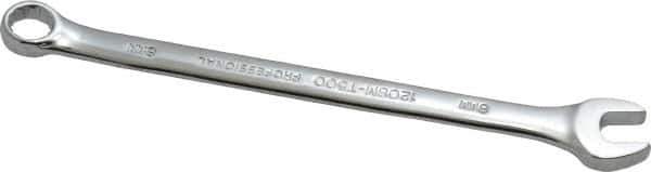 Proto - 8mm 12 Point Offset Combination Wrench - 15° Offset Angle, 5" OAL, Steel, Chrome Finish - USA Tool & Supply