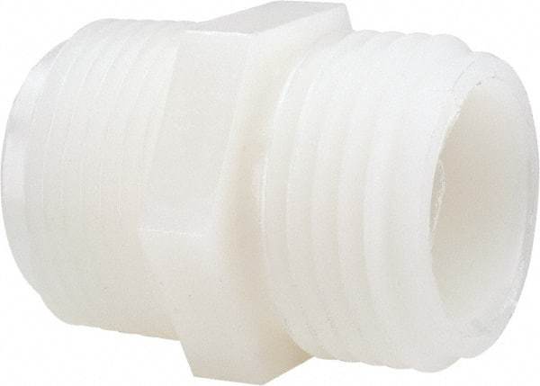 Green Leaf - 3/4 MGHT & 3/4 MPT Garden Hose Adapter - Nylon, Male Hose to Male Pipe Connector - USA Tool & Supply