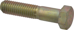 Made in USA - 9/16-12 UNC, 2-1/2" Length Under Head Hex Head Cap Screw - USA Tool & Supply