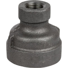 Black Pipe Fittings; Fitting Type: Reducing Coupling; Fitting Size: 2″ x 1/2″; Material: Malleable Iron; Finish: Black; Fitting Shape: Straight; Thread Standard: NPT; Connection Type: Threaded; Lead Free: No; Standards:  ™ASME ™B1.2.1;  ™ASME ™B16.3; ASTM