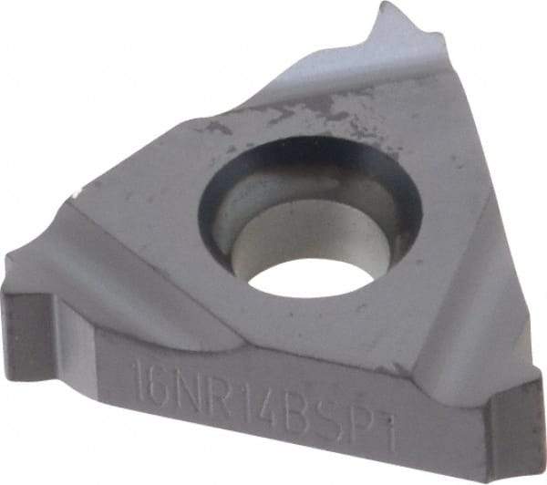 Kennametal - 16NR Internal Right Hand 14 BSPT Laydown Threading Insert - Grade KC5025, TiAlN Coated Carbide, 9.53mm Inscribed Circle - USA Tool & Supply
