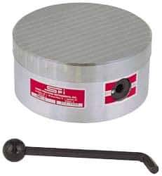 Suburban Tool - Standard Pole Round Permanent Magnetic Rotary Chuck - 9-1/4" Wide x 3" High, Ceramic - USA Tool & Supply