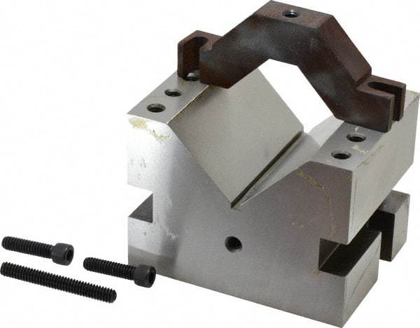 Suburban Tool - 2-1/4" Max Capacity, 90° Angle, Hardened Steel V-Block - 3" Long x 4" Wide x 3" High, Sold as Individual - USA Tool & Supply